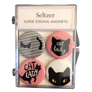 Cat Lady Magnet Set